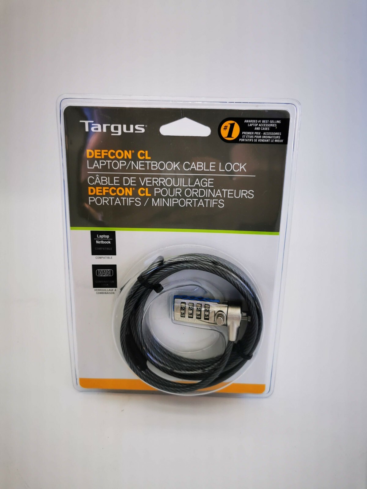 Targus Defcon CL  Laptop Cable Combination Lock with Base Plate PA410C Lot of 20
