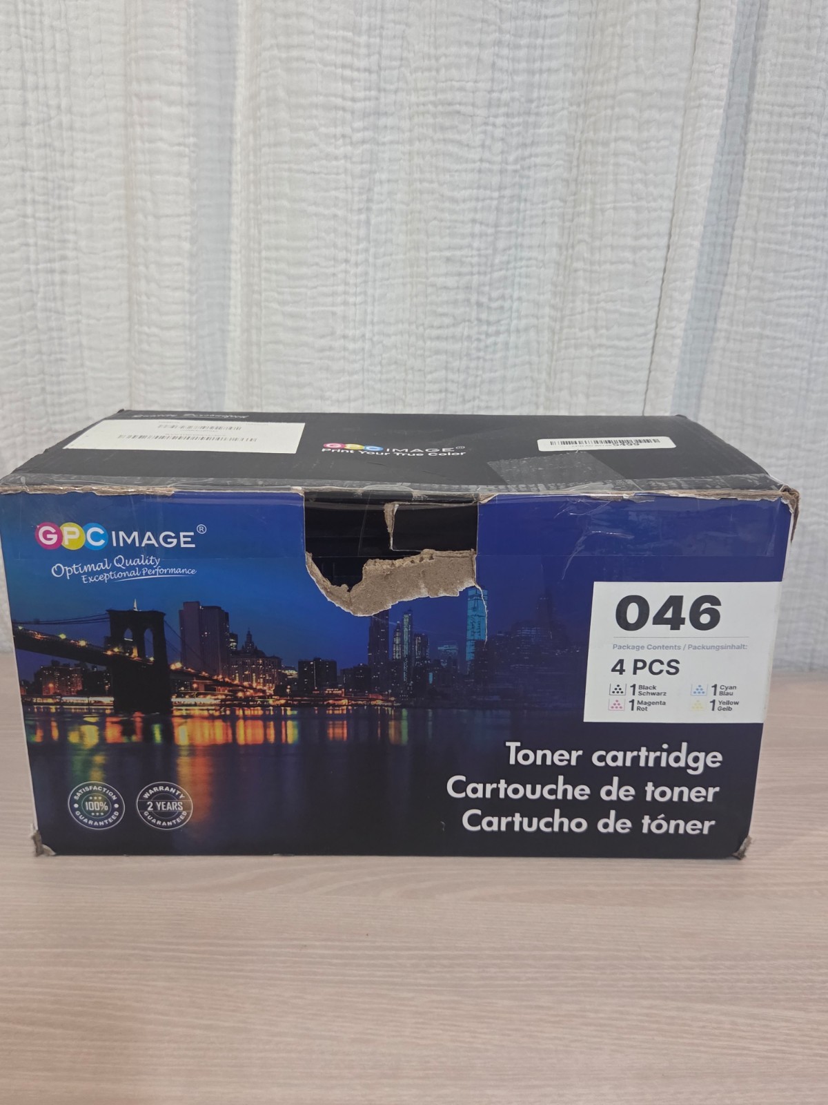 GPC Image Compatible Toner Canon 046 CRG-046 4-Pack KCMY Box Damaged