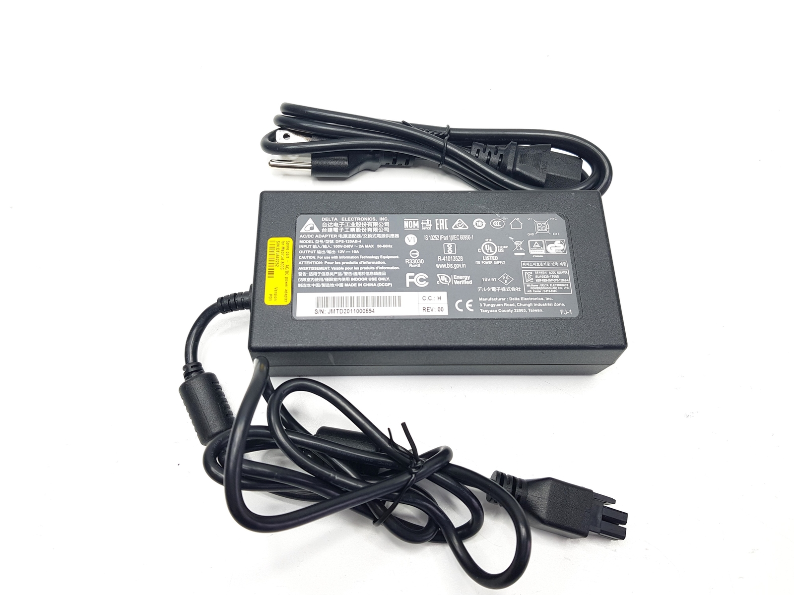 Delta 120W 12V 10A AC Adapter Charger DPS-120AB-4