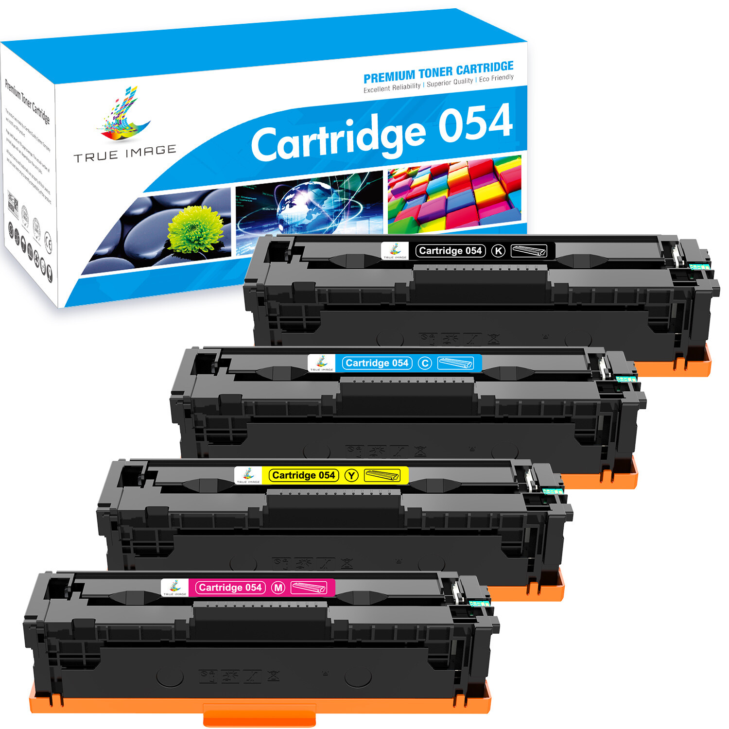 4PK For Canon Cartridge 054 Toner Set Black Color Image Class MF 641cw LBP622cdw