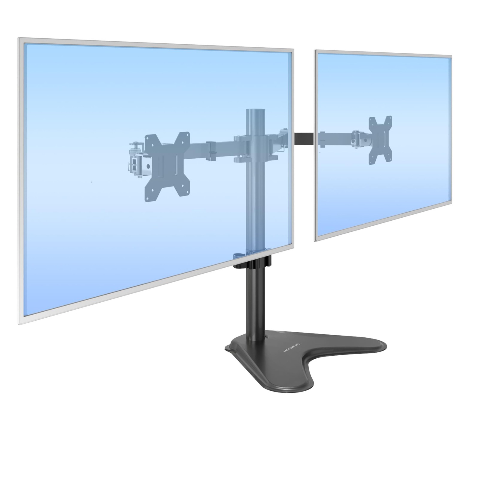 Mount-It Dual Monitor Stand, Premium Adjustable Desk Mount for Two 13–32 Inc...