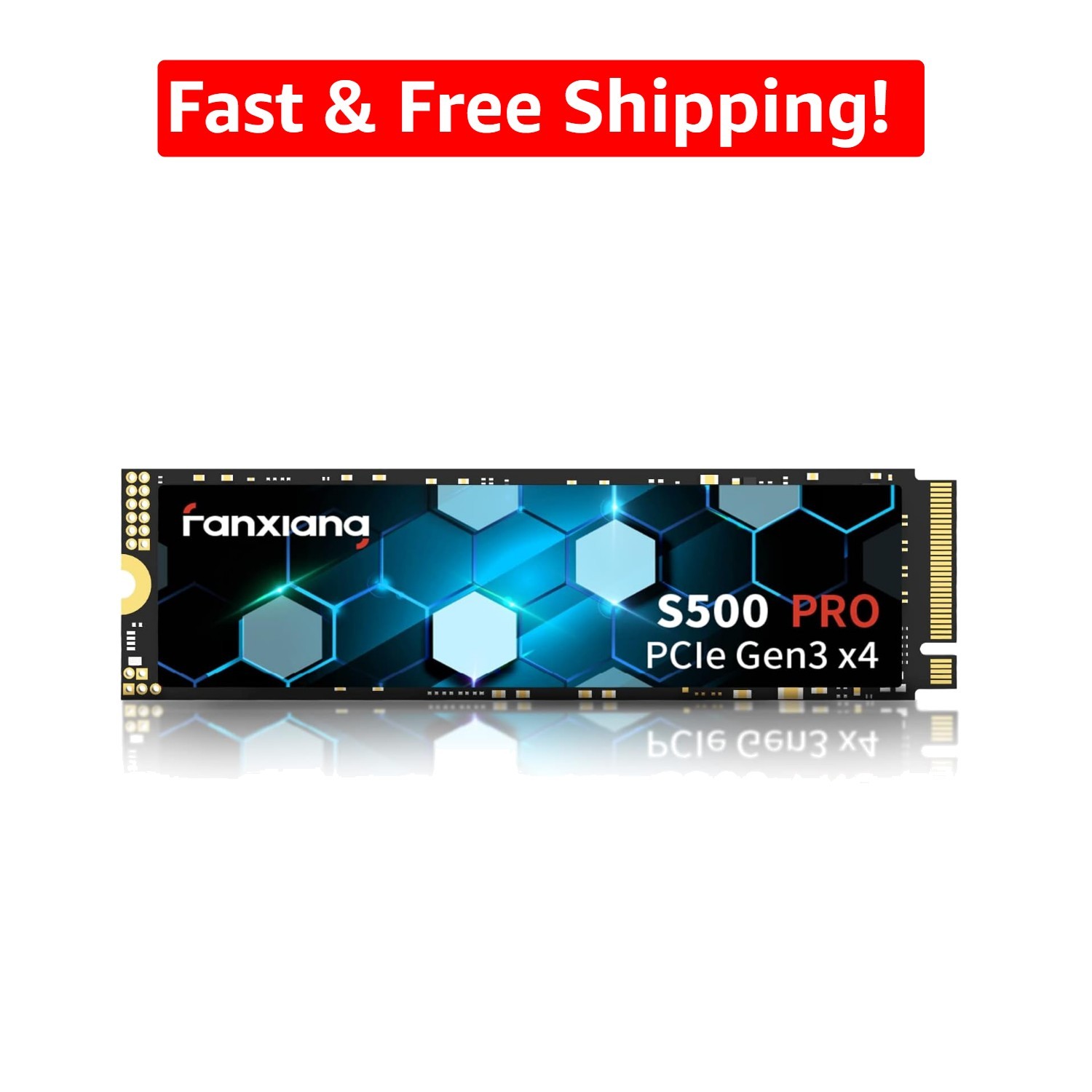 High-Speed 256GB M.2 NVMe SSD with SLC Cache - 3000MB/s for Laptops & Desktops