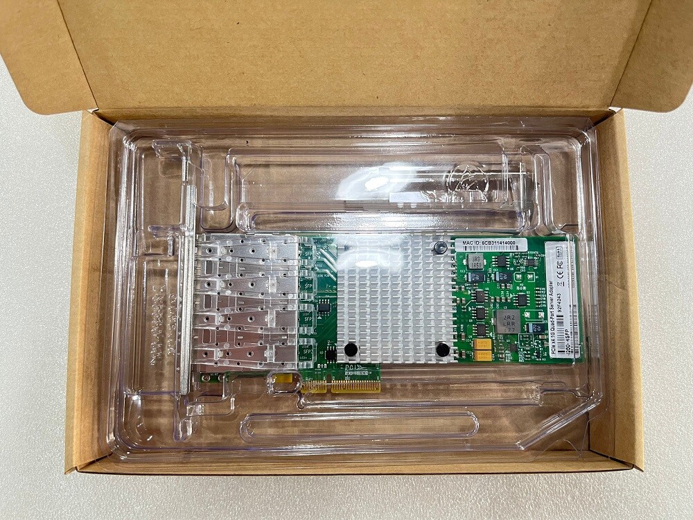 Intel 82590 I350-F4 Quad-port Gigabit Fiber Ethernet server Adapters Card
