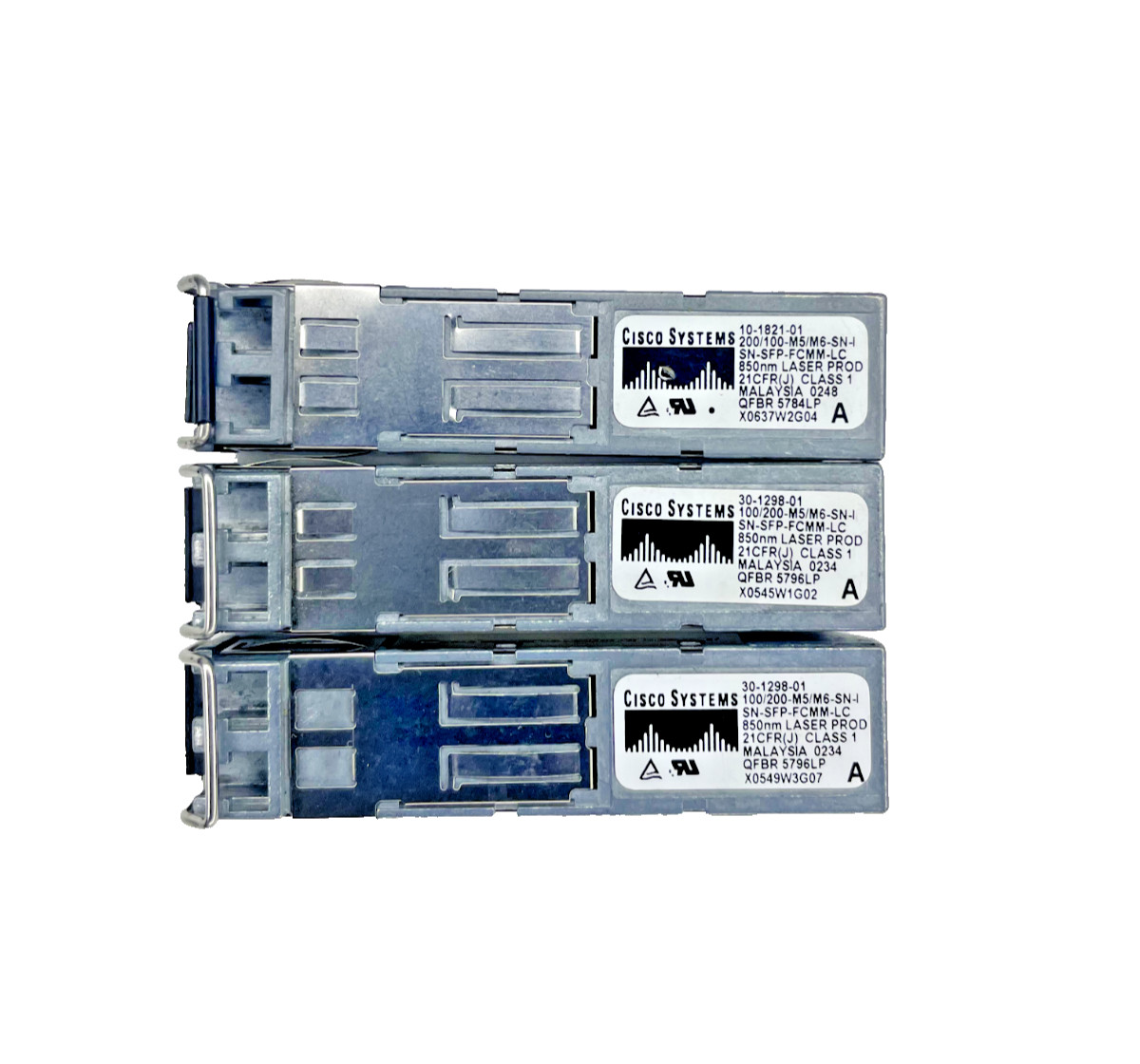 (Lot of 3) Genuine Cisco SN-SFP-FCMM-LC