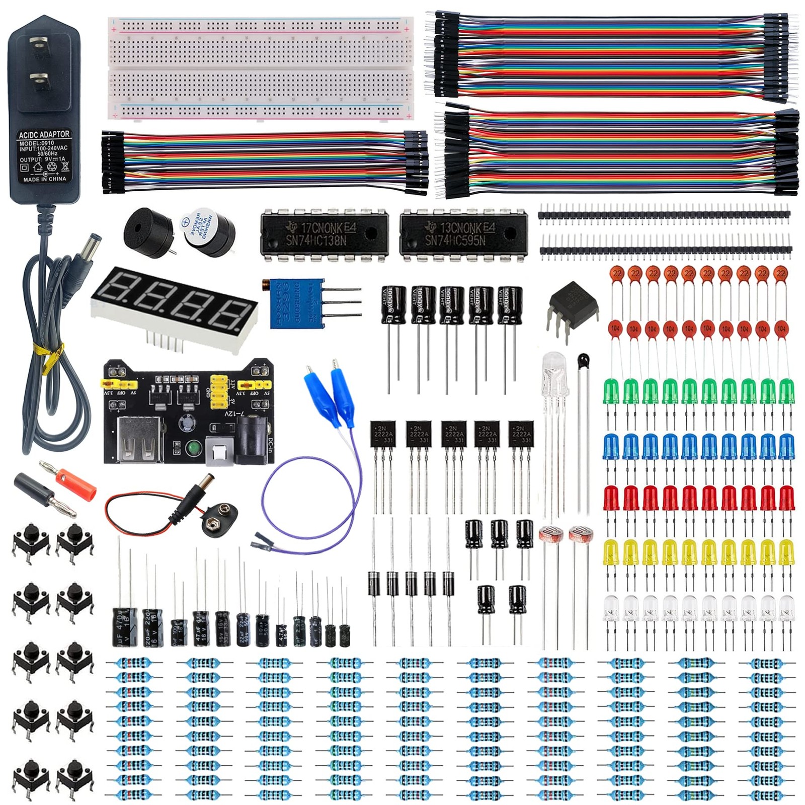 Minidodoca Upgraded Electronics Component Fun Kit Power arduino starter kit