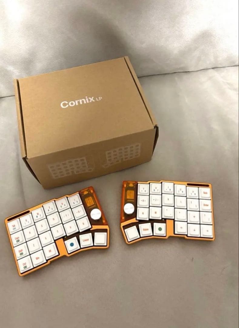 Cornix LP Wireless Split Mechanical Keyboard Orange Unused