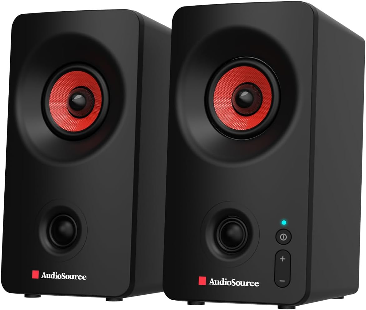 Desktop PC Speakers with Bluetooth 5.3, USB-C Plug & Play, 2.0