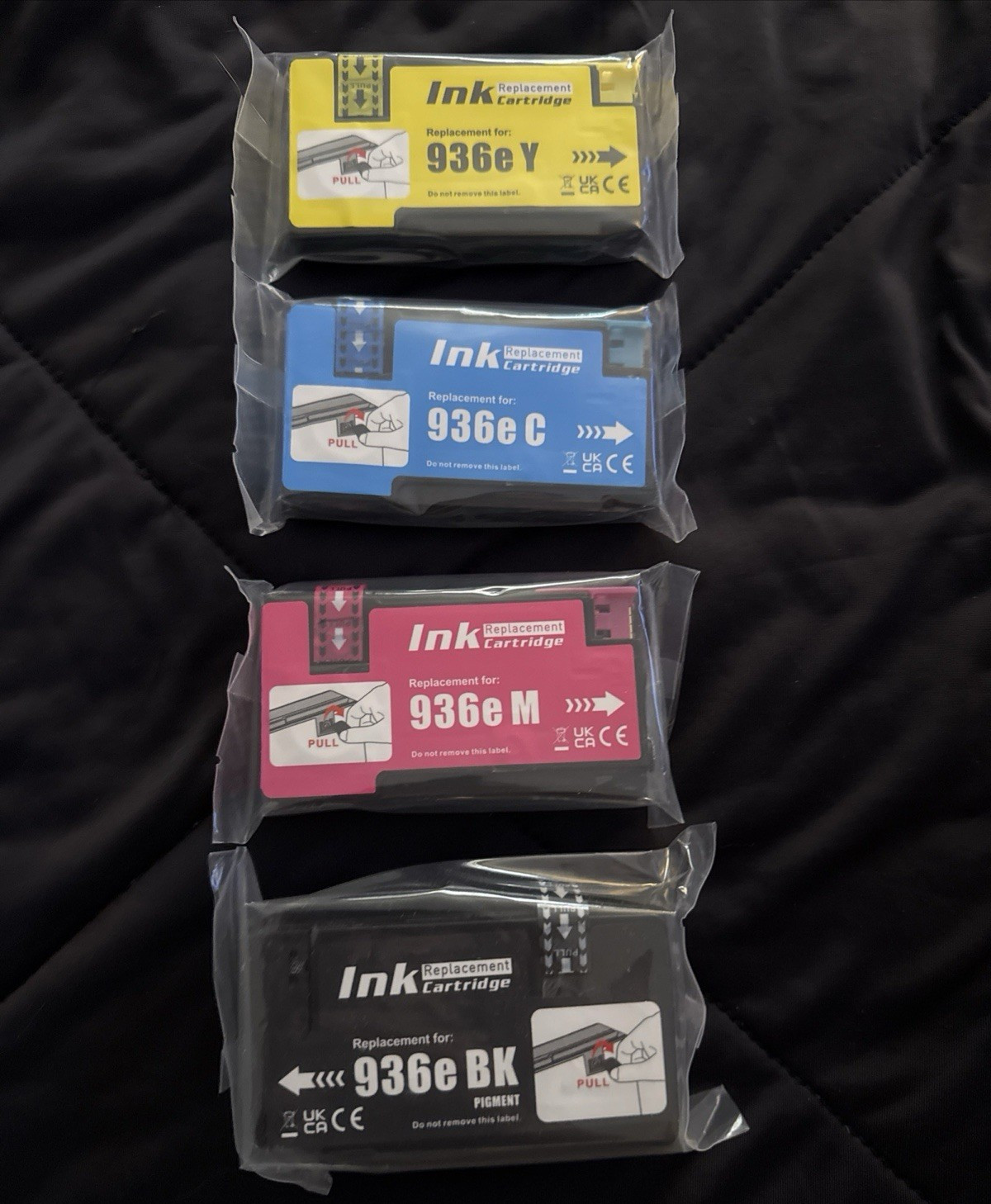 DOUBLE D Compatible for HP 936e Inkjet Ink Cartridges Set BK C M Y