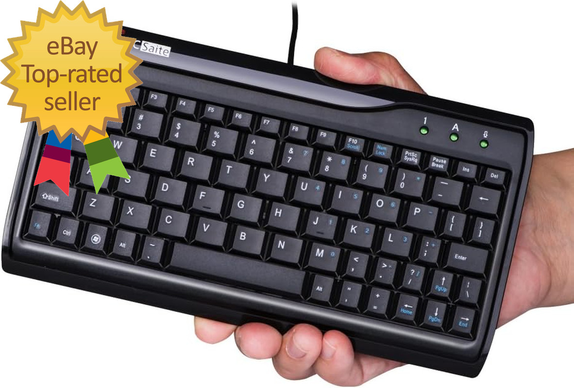 Super Mini Wired Keyboard Mcsaite Full Size 78 Keys Keypad Small Portable Fit