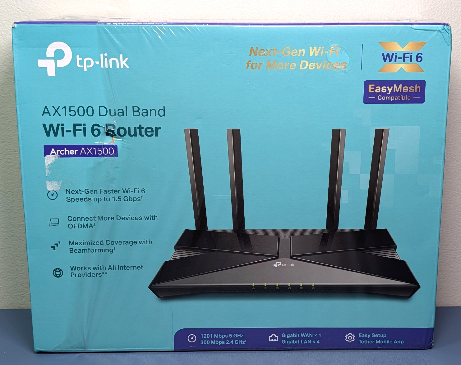 TP-Link Archer AX1500 Dual Band WiFi 6 Router 1.5Gbps EasyMesh Gigabit NEW