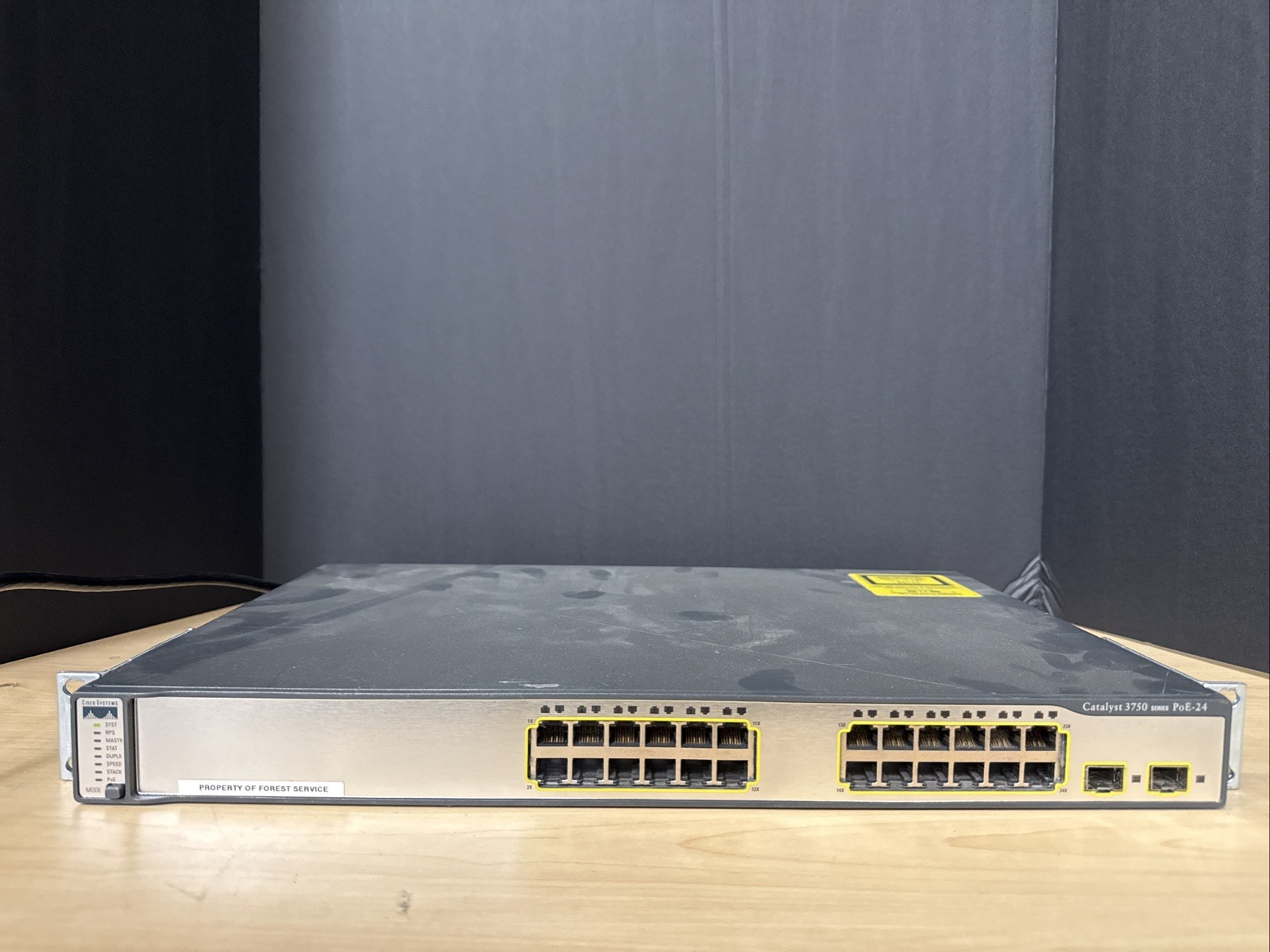 Cisco Catalyst WS-C3750G-24PS-S 24-Ports PoE Ethernet Switch