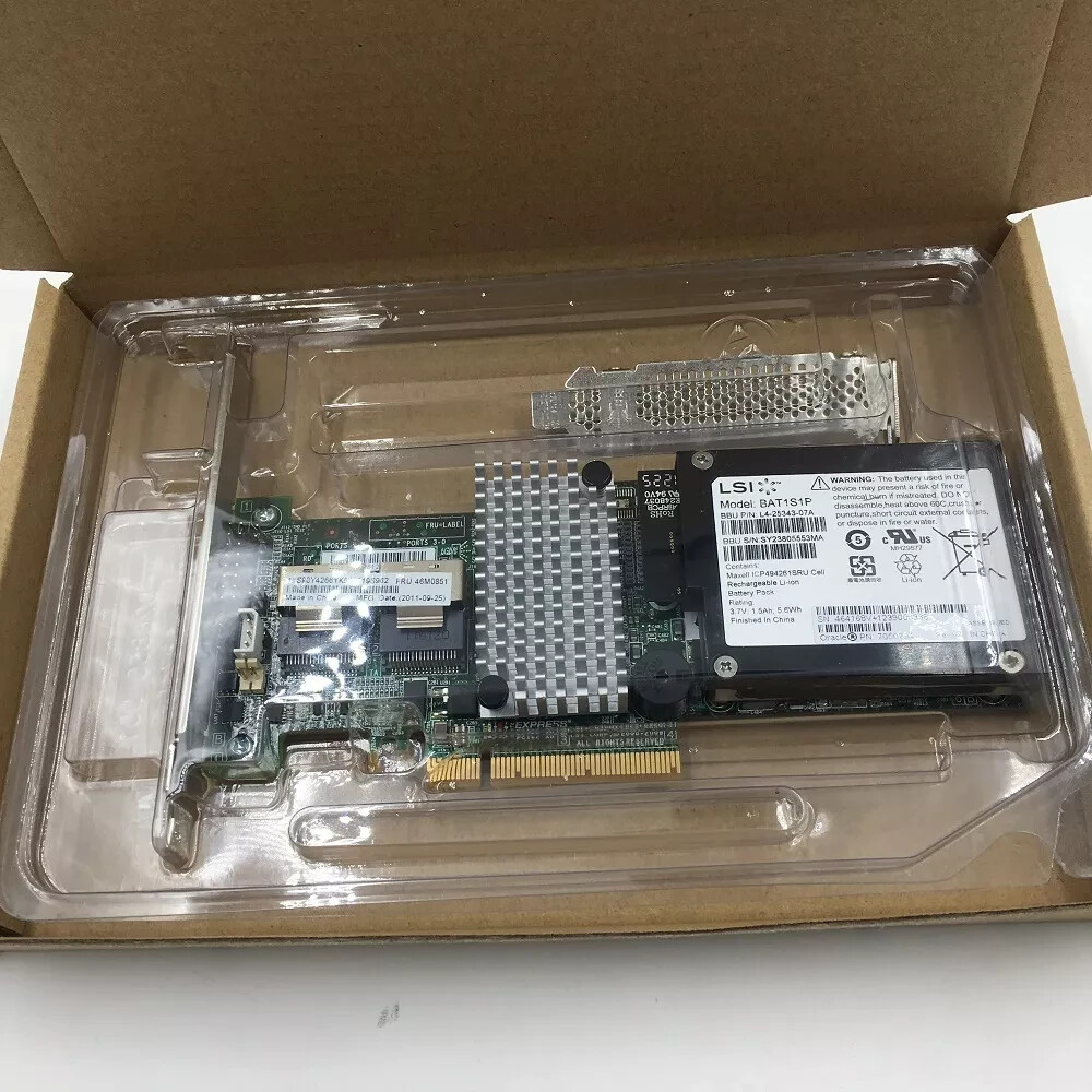 IBM M5015 / LSI SAS 9260-8i SATA / SAS Controller RAID 5 6G PCIe x8 Battery
