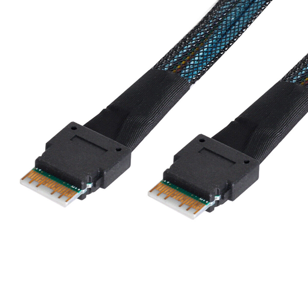 SFF-8654 Slim Target to PCI-E Slimline SAS 4.0 SFF-8654 4i 38pin Host Cable 50cm