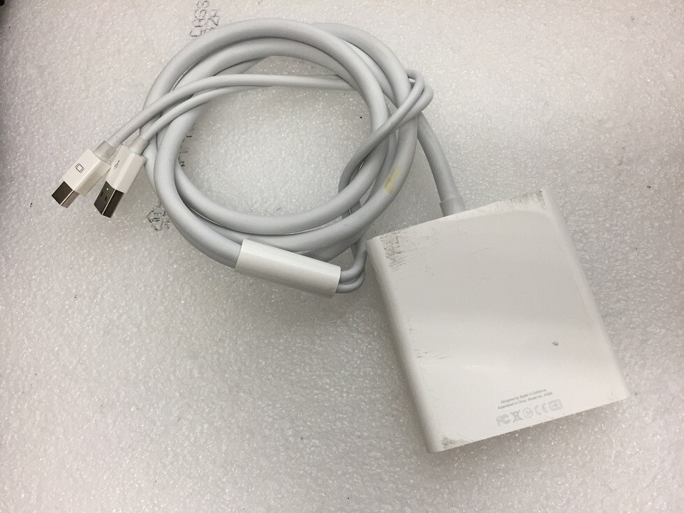 Genuine OEM Apple A1306 White Mini Display Port to Dual-link DVI Adapter - USED