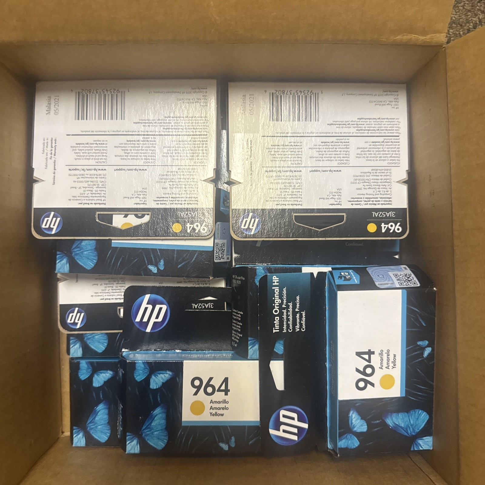 Lot Of 500 Sets Of 3JA50AL, 3JA51AL , 3JA52AL Tinta HP 964
