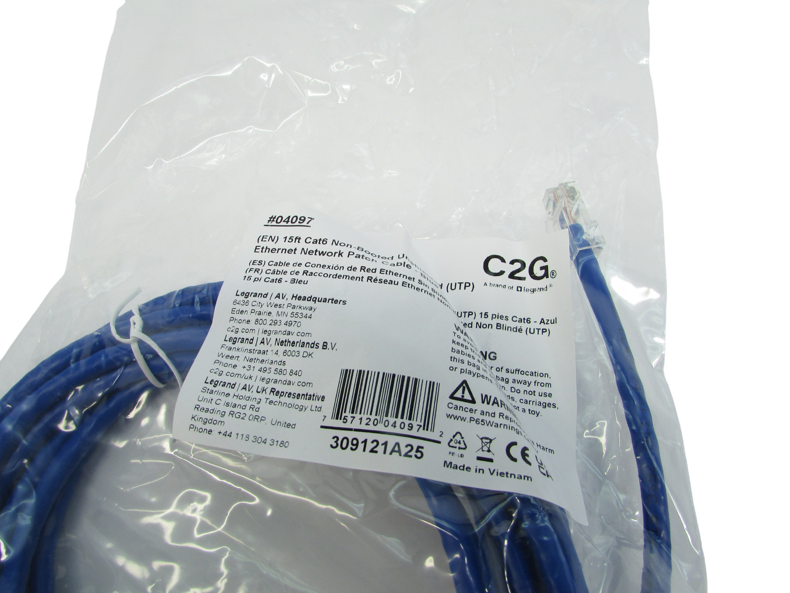 New C2G Cat6 Ethernet Network Patch Cable 15FT 50FT 75FT 100FT 150FT 04105 04104