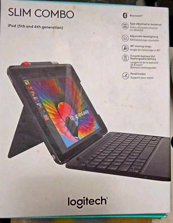 Logitech Slim Combo Keyboard For iPad 5th/6th Gen
