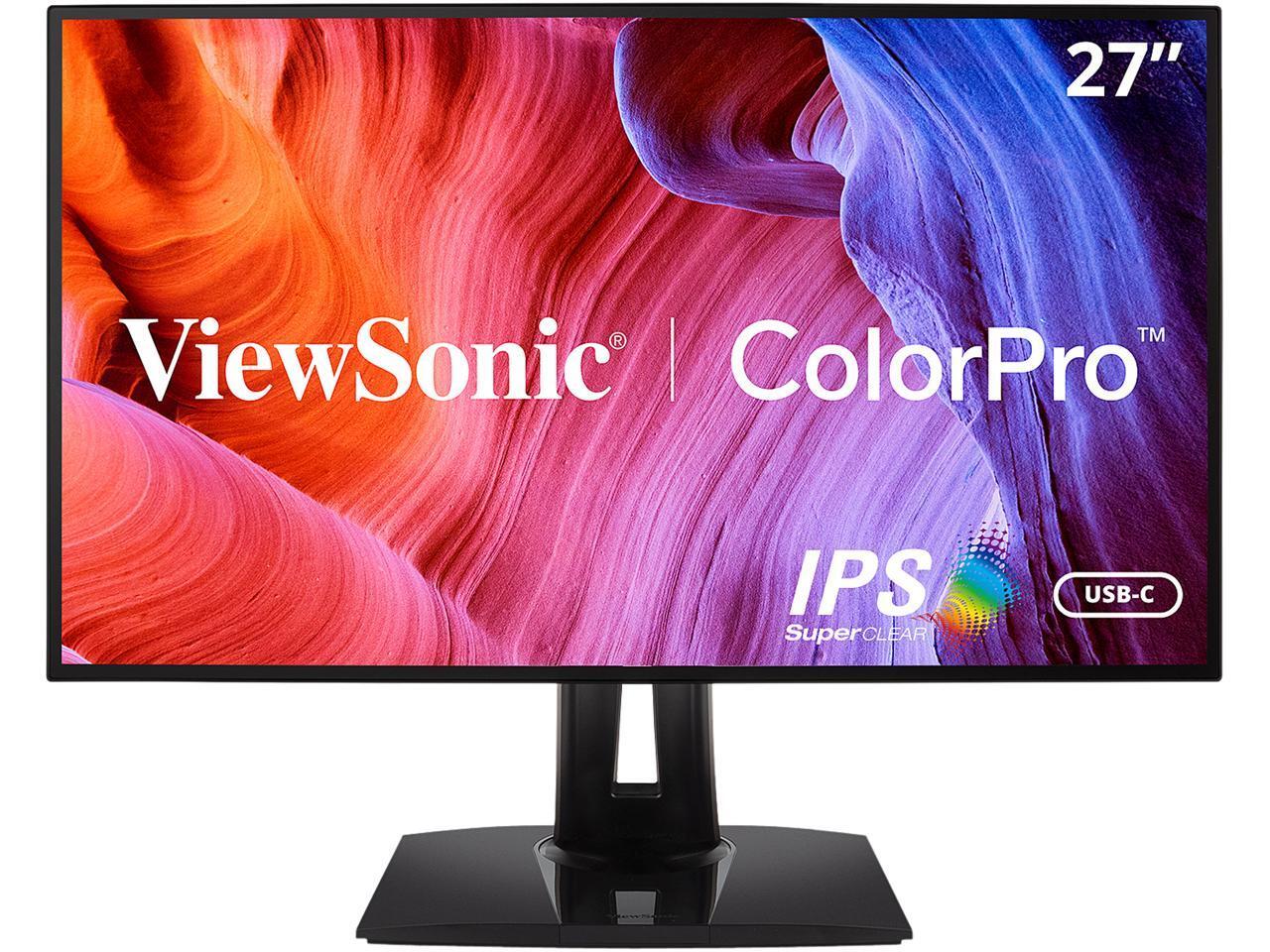 ViewSonic VP2768a 27 Inch Premium IPS 1440p Monitor with Advanced Ergonomics, Co