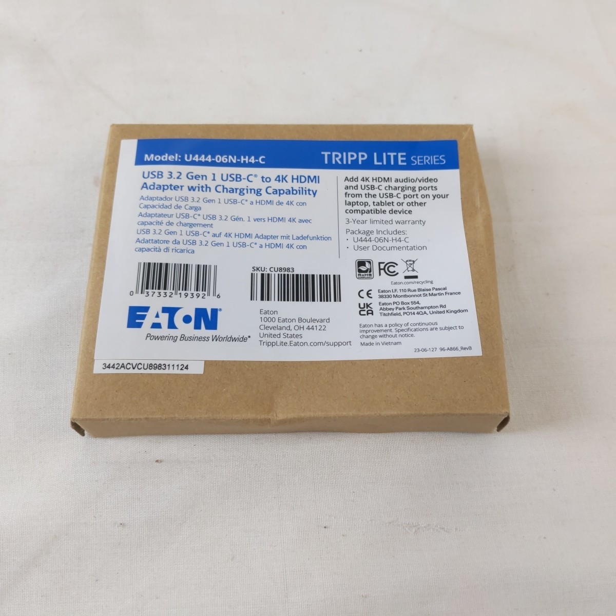 EATON Tripp Lite Series USB 3.2 Gen 1 Adapter - USB-C to 4K U444-06N-H4-C