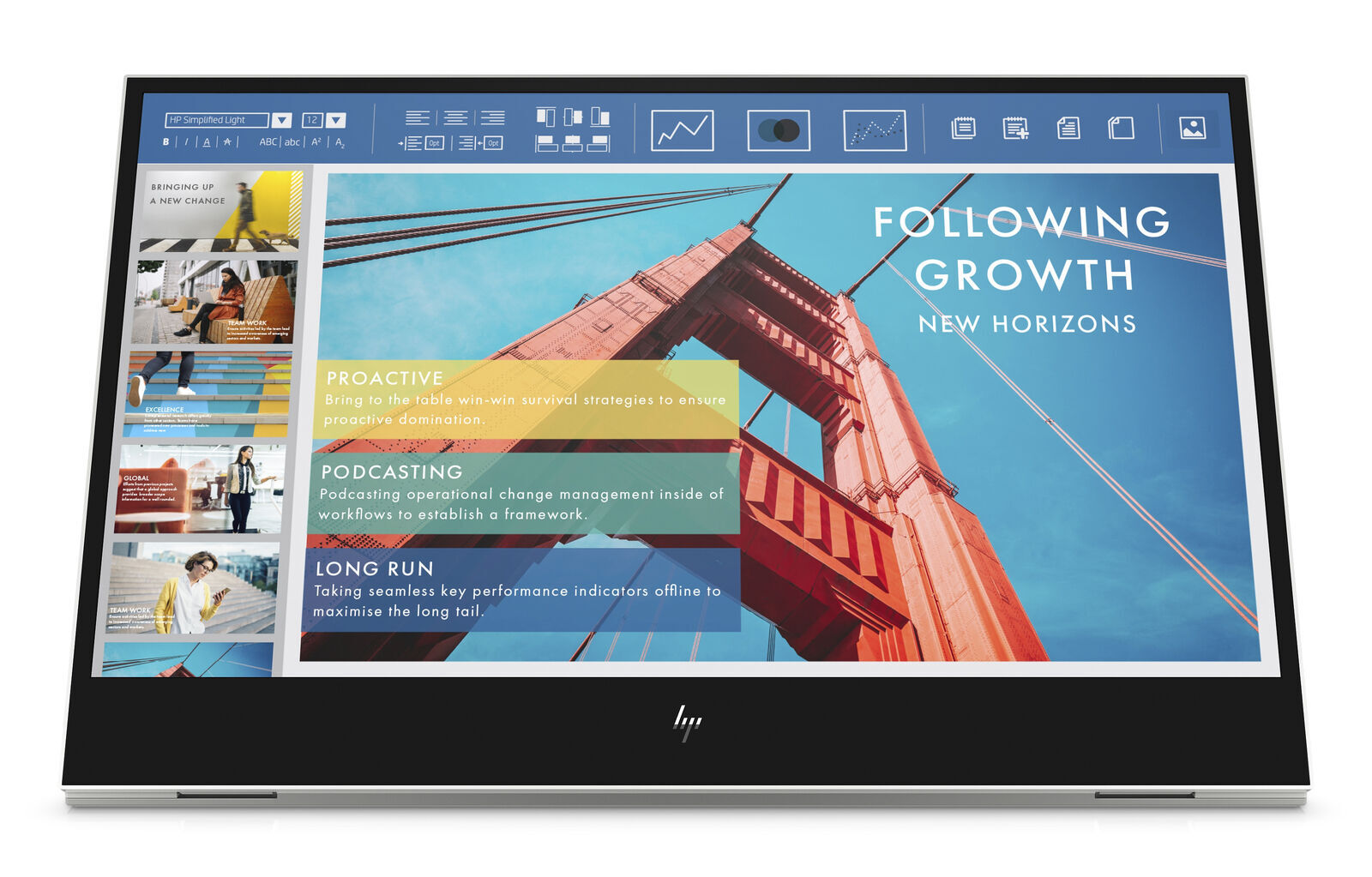 HP E14 G4 14" FHD IPS LED Portable Monitor - Silver