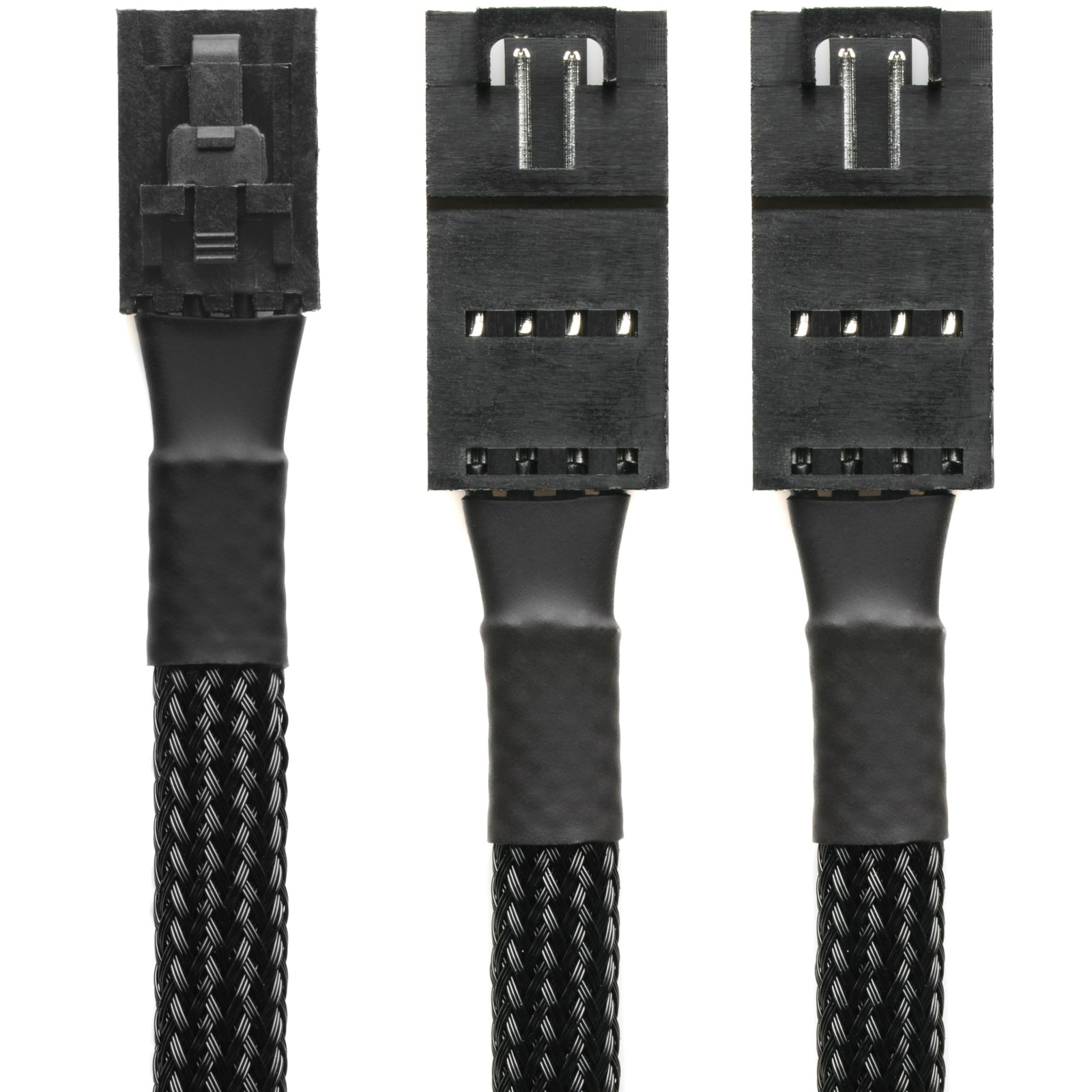 CRJ 4-Pin RGB Lighting Splitter Cable for Corsair - 6-inch (15cm), Black Slee...
