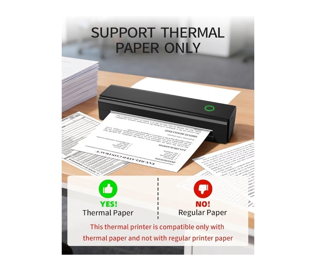 N80 Portable Bluetooth Thermal Printer - Wireless Mobile Printing Solution