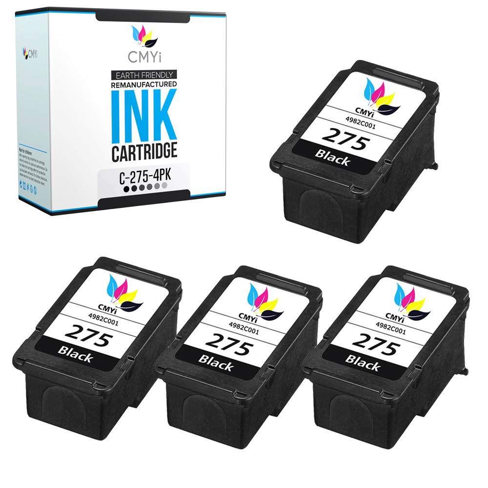 CMYi 4PK Compatible Canon 275 Black Ink Cartridge for PIXMA TR4720 TS3720 TS3722