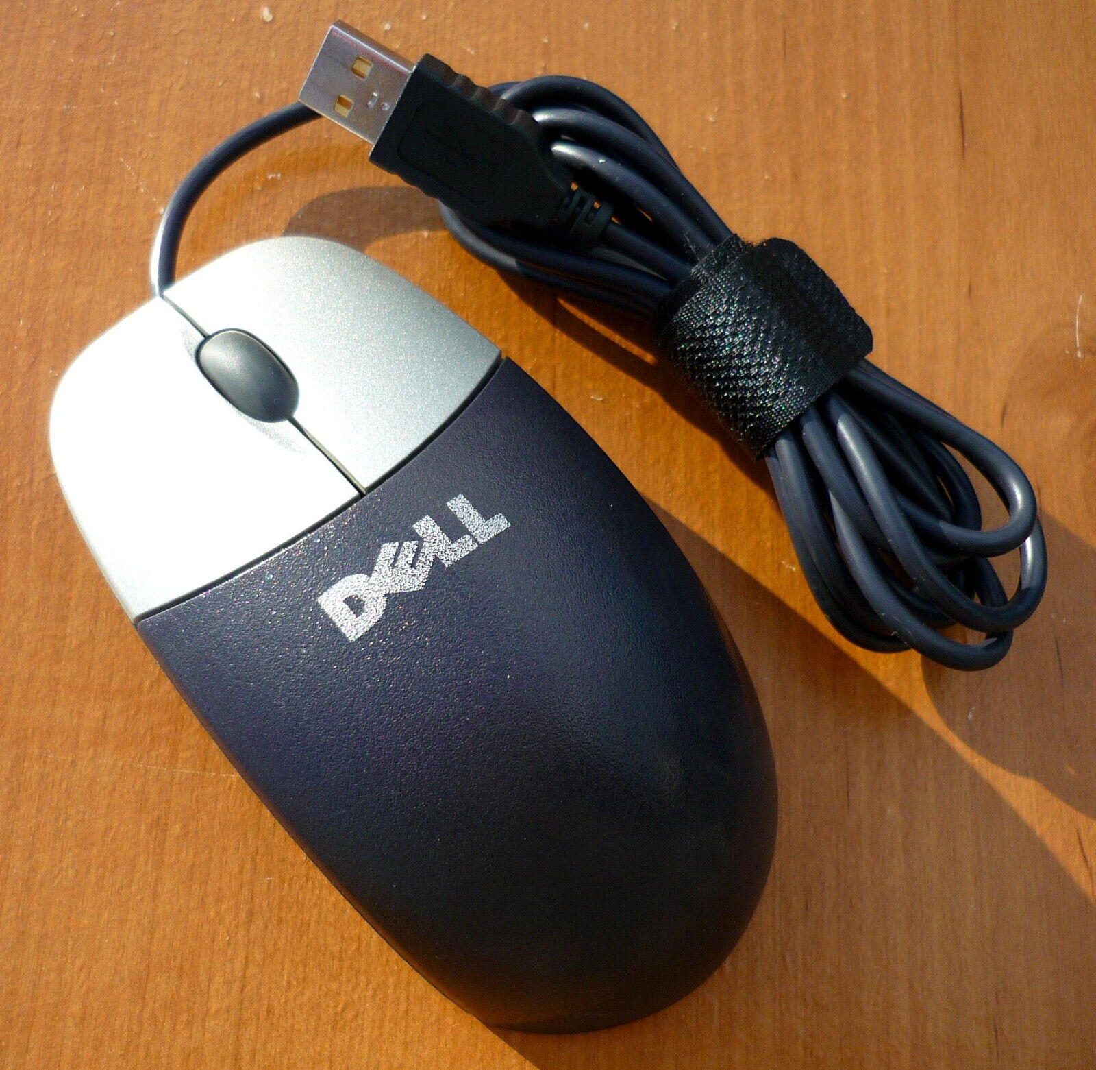Vintage Dell USB Optical Wheel Mouse M-UVDEL1 DARK GRAY Clean Tested - Good Cond