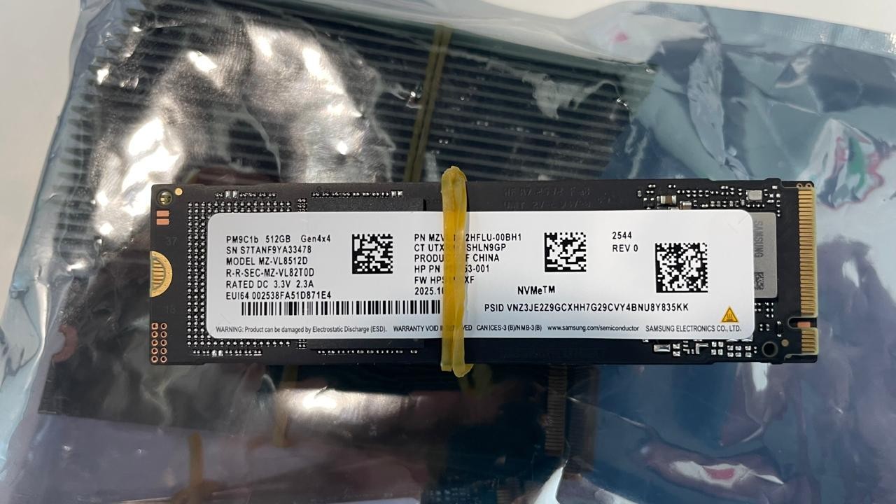 Samsung SDD NVMe drives