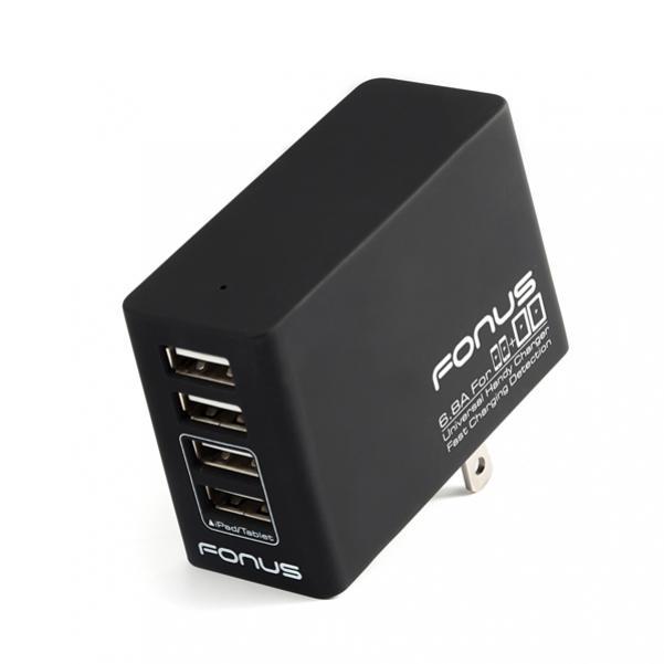 35W 6.8A 4-PORT RAPID USB HOME WALL TRAVEL AC CHARGER ADAPTER K64 For TABLETS