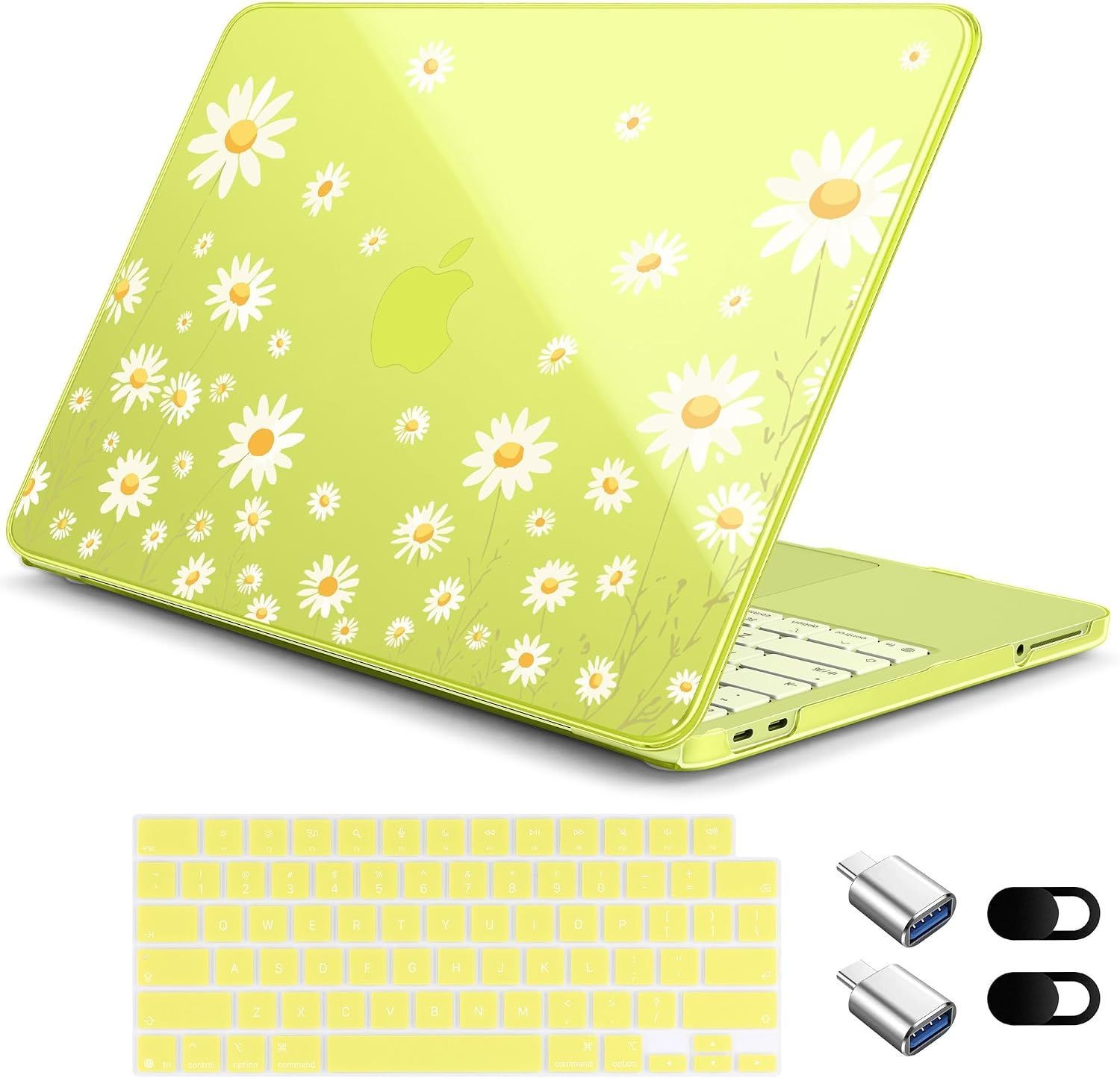 Cute Floral Aesthetic MacBook Neo 13 Inch Case 2026 Release Model A3404, Slim Co
