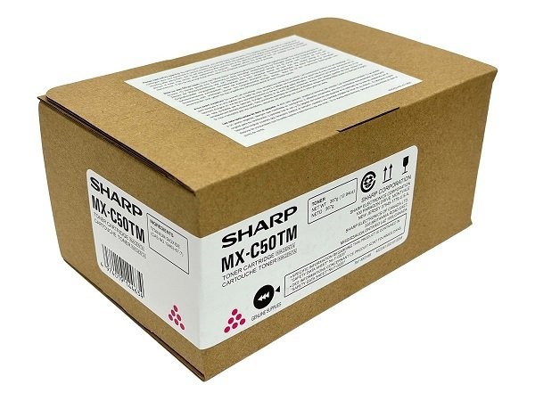 Genuine Sharp MX-C50TM MAGENTA MX-C50TC Cyan MX-C50TY Yellow Toner Cartridge