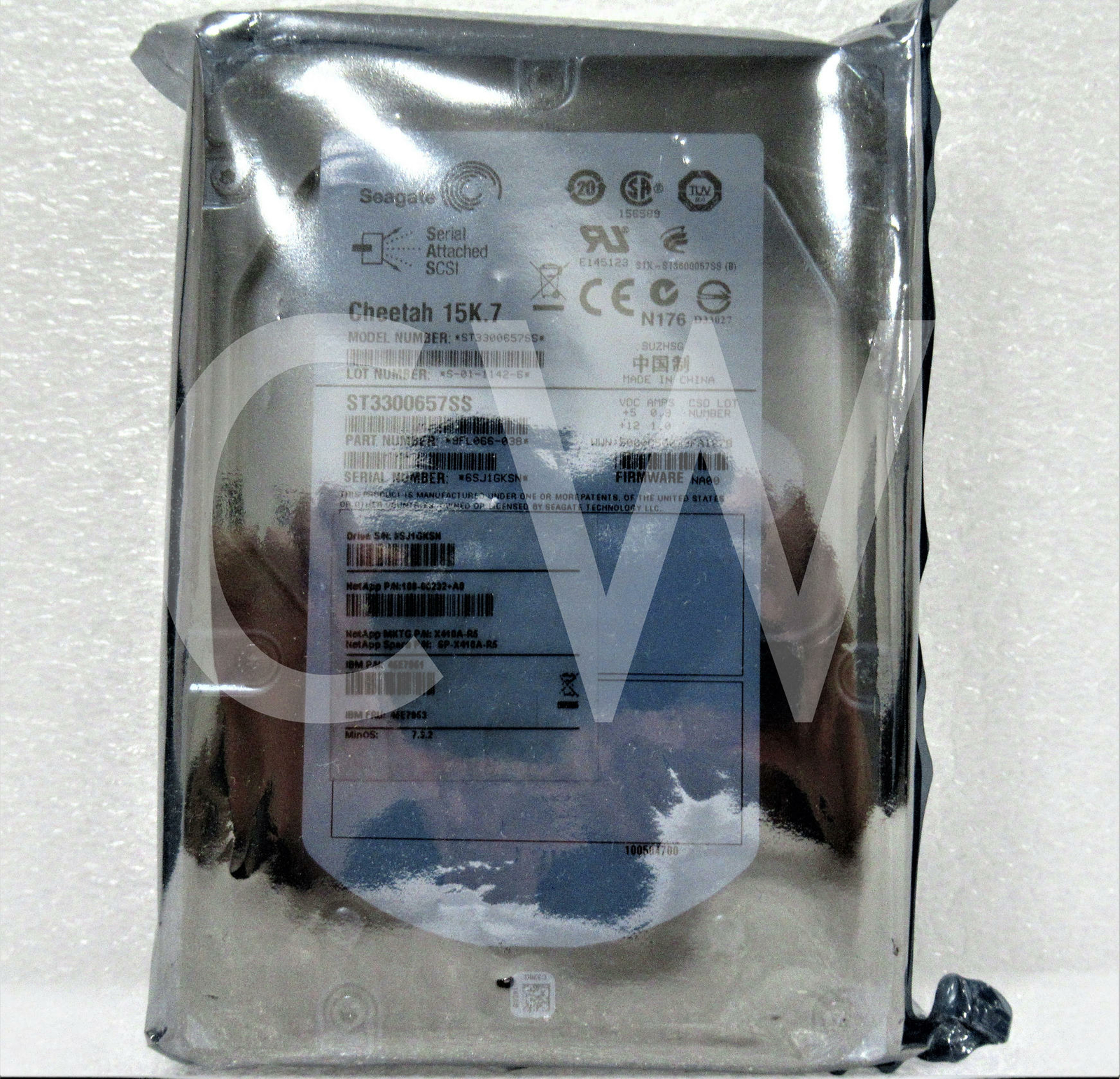 SP-X410A-R5 ST3300657SS NETAPP 300GB 15K RPM 6Gb/s 3.5" SAS HDD Hard Drive