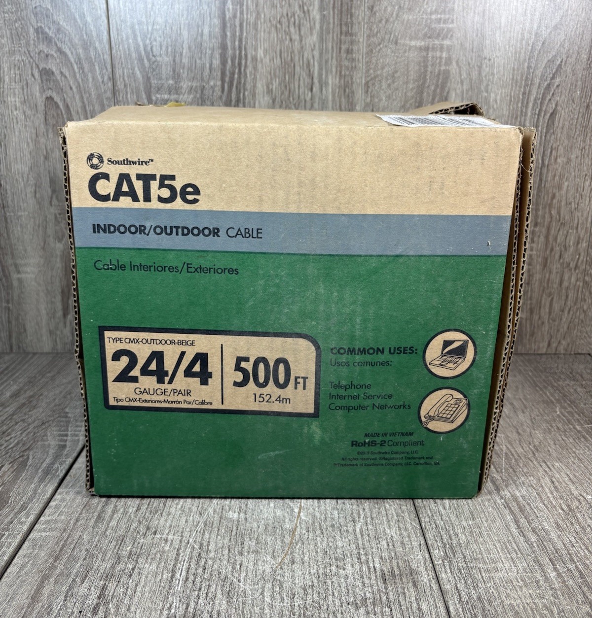 Southwire CAT5e Indoor/Outdoor cable 350FT