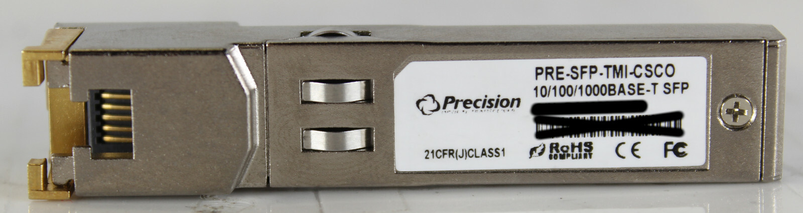 Precision PRE-SFP-TMI-CSCO 10/100/1000BASE-T SFP Copper RJ-45 Transceiver Module