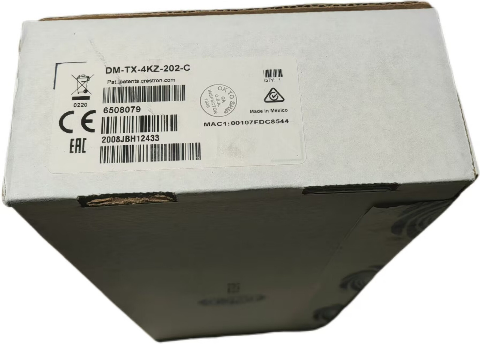 1PC NEW  Crestron DM-TX-4KZ-202-C Twisted Pair Network Transmitter fedex or DHL