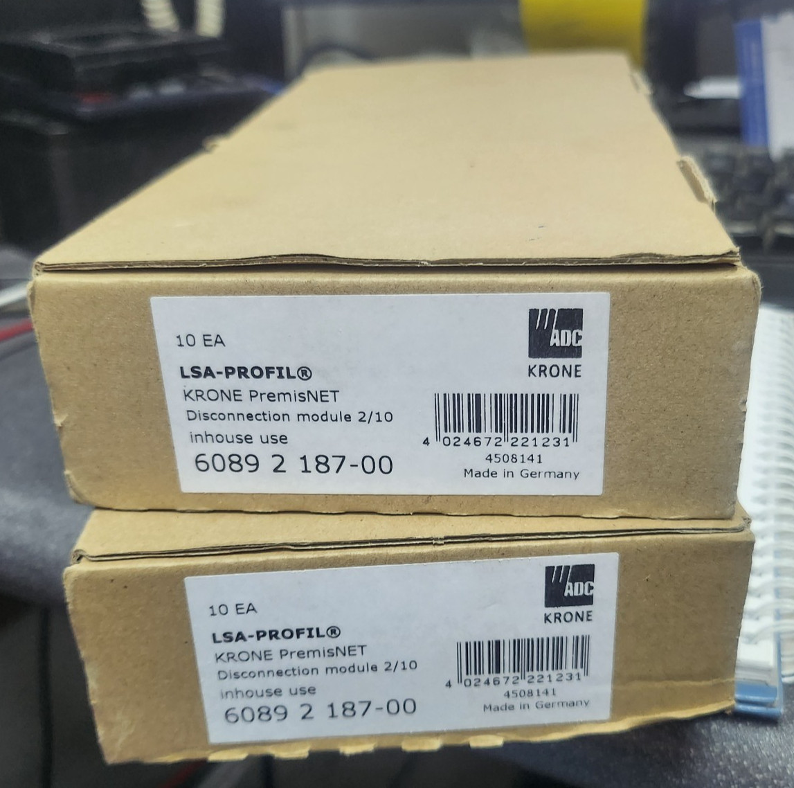 20x KRONE premisNET LSA-PROFIL 6089 2 187-00 Disconnection Module L/10 - NEW