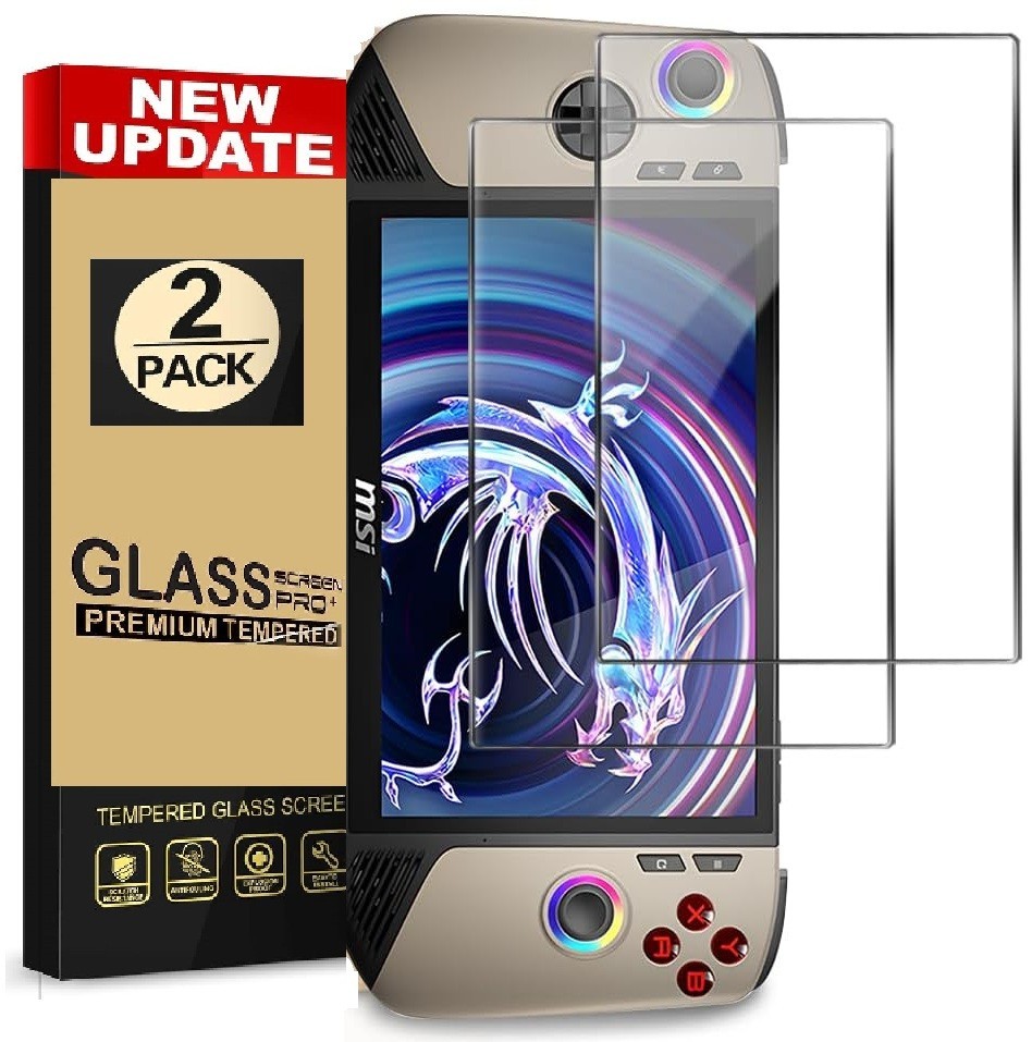 2X Screen Saver for  MSI Claw 8 AI+/ Lenovo Legion Go S Tempered Glass Protector