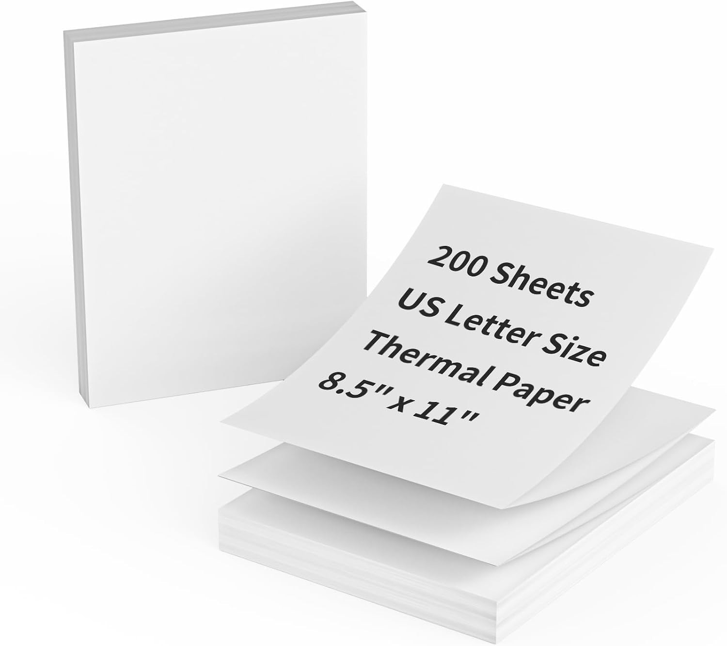 Thermal Printer Paper 8.5 X 11 Inch, 200 Sheets US Letter Size Thermal