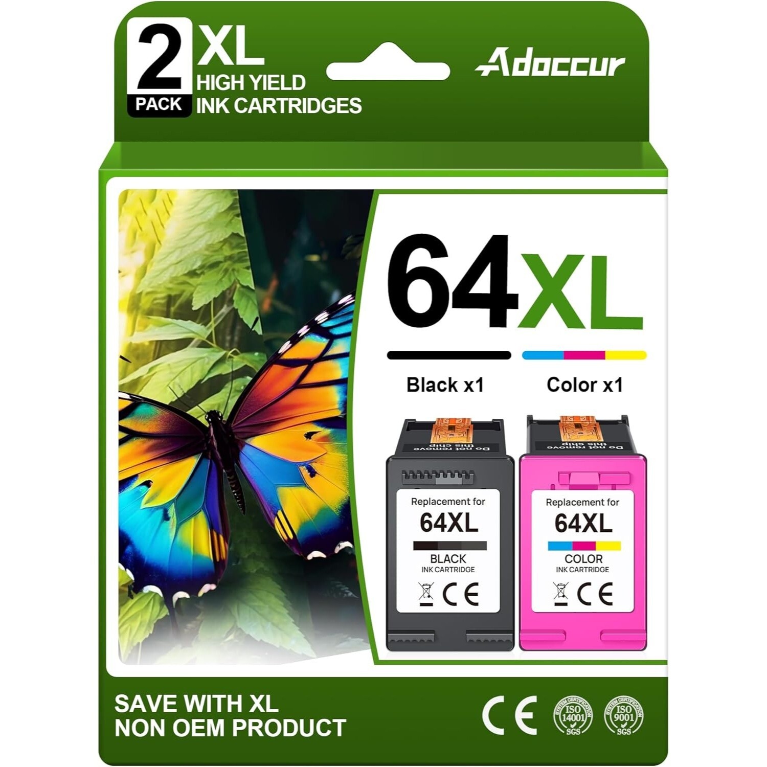 64XL Ink Cartridge Replacement for HP Ink 64 HP 64 Ink for HP 64XL Ink Cartridge