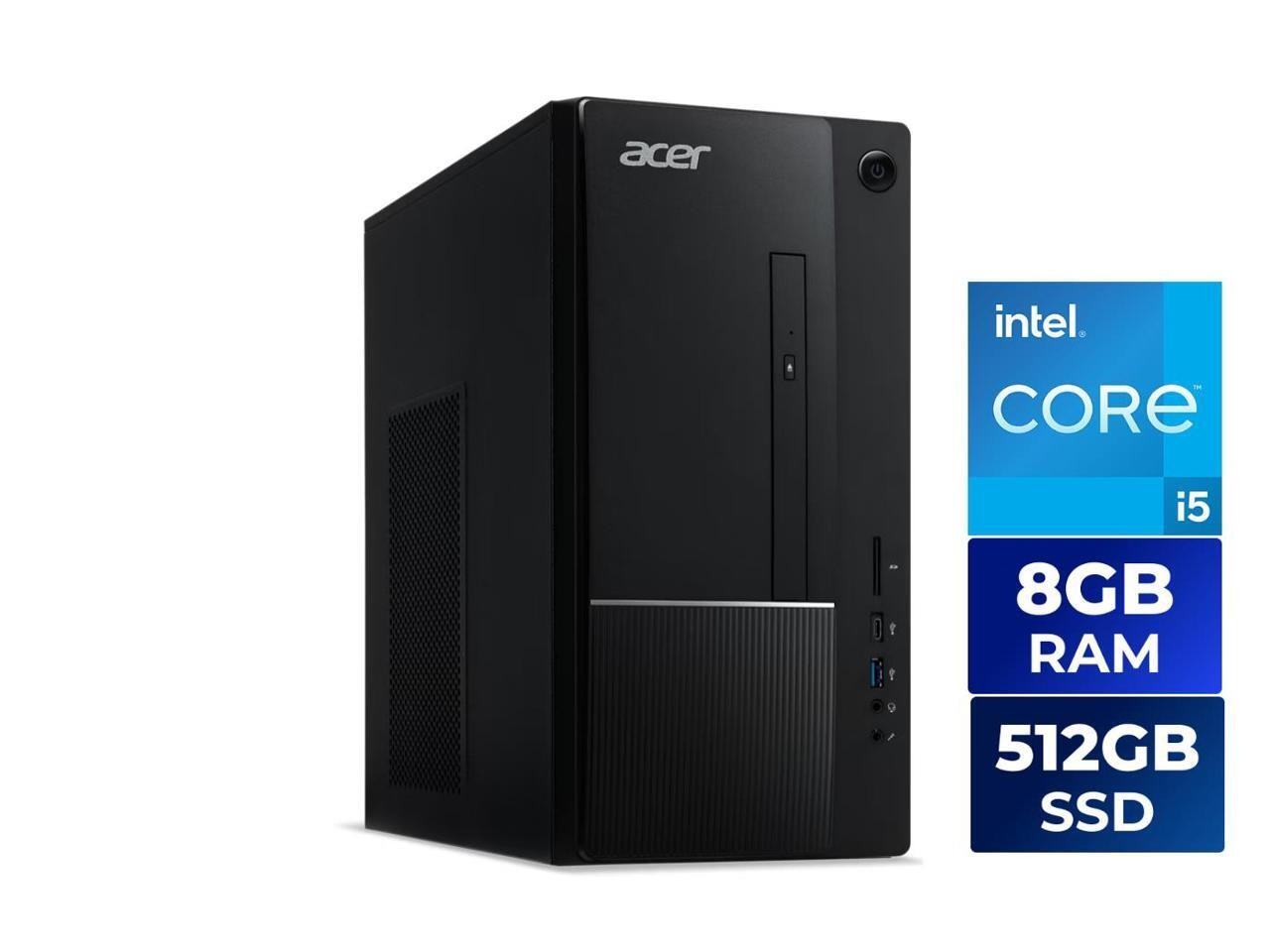 Acer Aspire Desktop Computer Intel Core i5-14400, Intel UHD Graphics 730, 8GB
