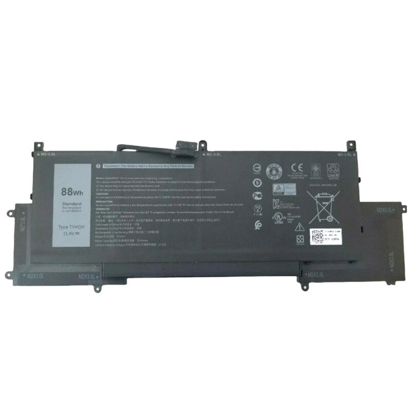 New Battery for Dell Latitude 9510 2-in-1 Laptop 31CP4/63/83-2 11.4V 88Wh TVKGH