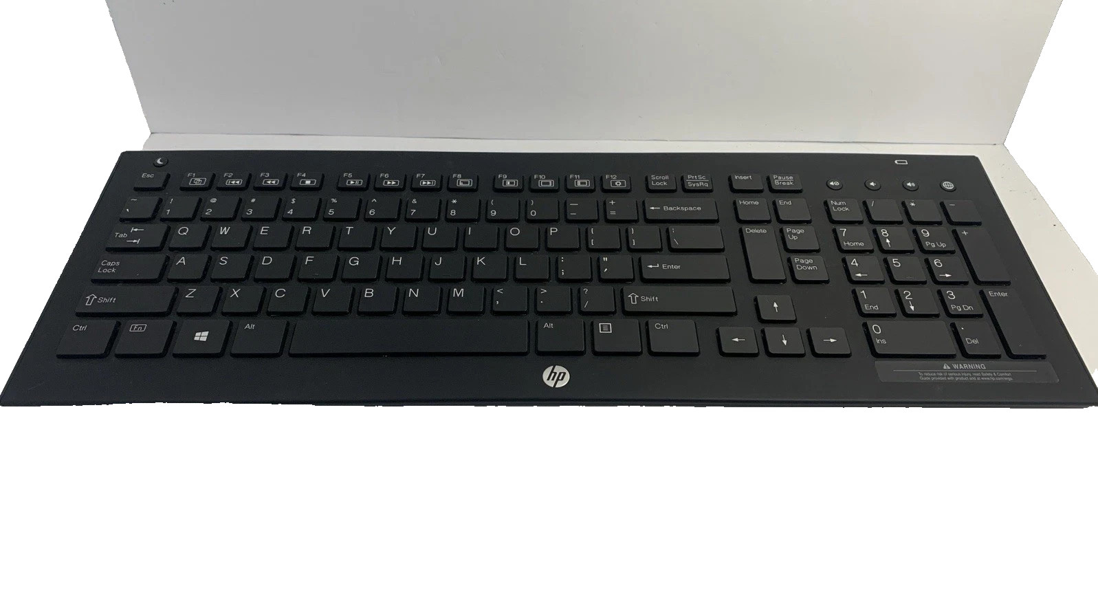 HP SK-2060 Wireless Keyboard QWERTY English Black Slim Cordless - No Receiver