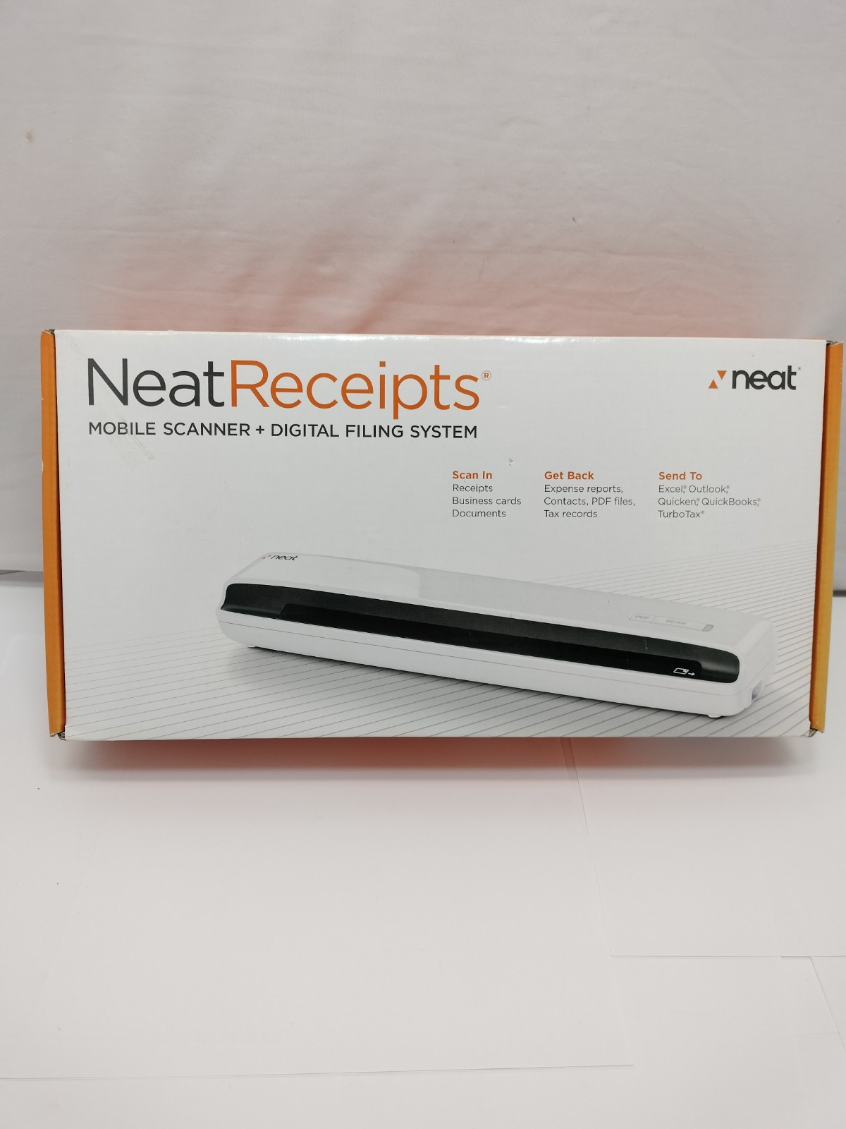 Neat Receipts Mobile Scanner NM-1000 Digital Filing System Complete In Box