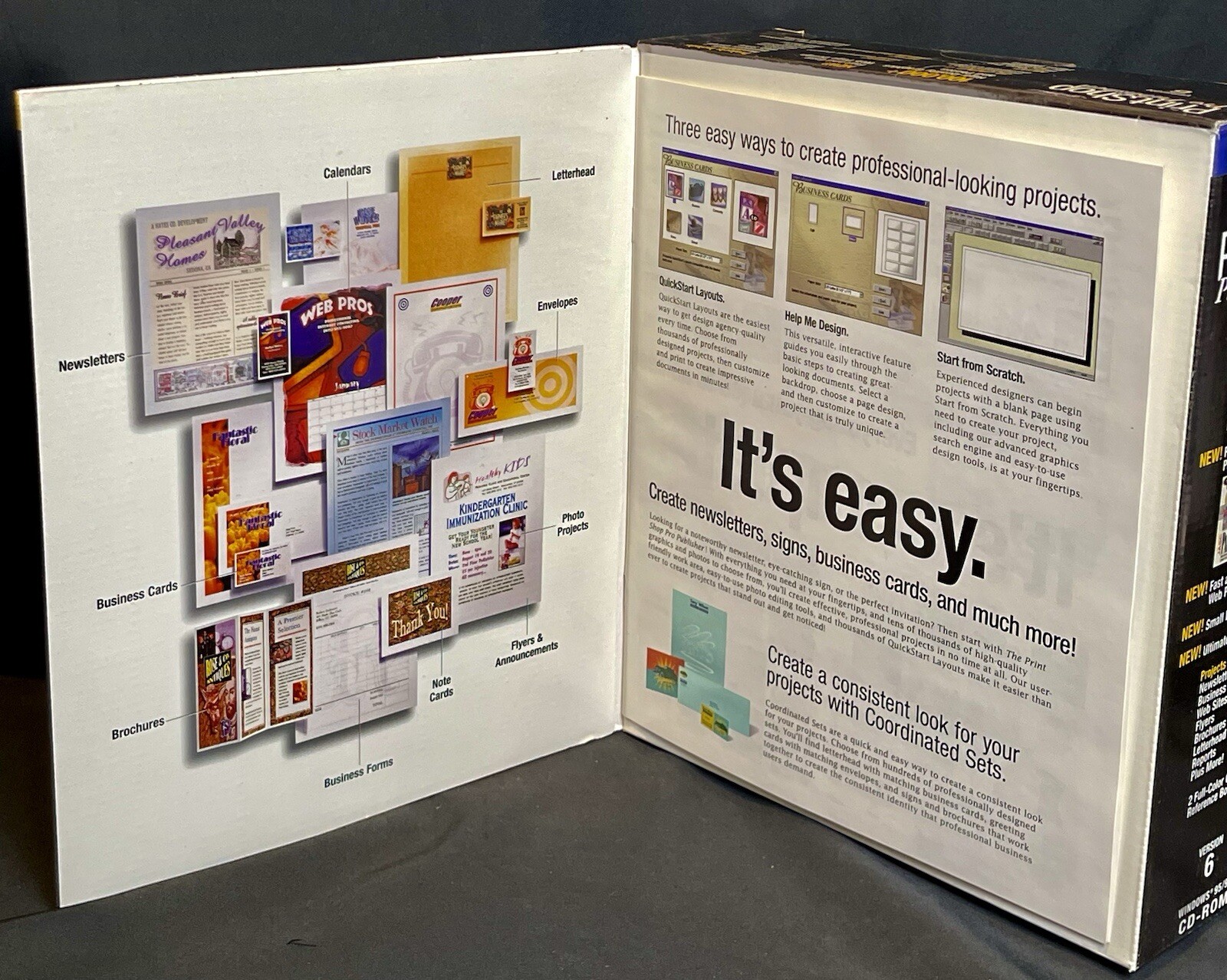 Print Shop Pro Publisher 1998 Version 6 Complete Software CD Set Big Box Sealed