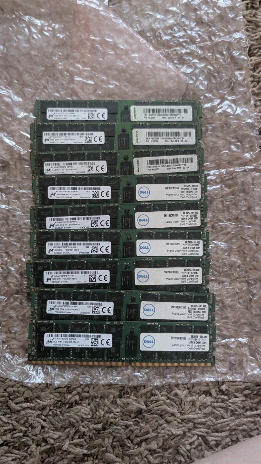 Micron 16GB ECC PC4-2133P DDR4 MTA36ASF2G72PZ-2G1A2IG