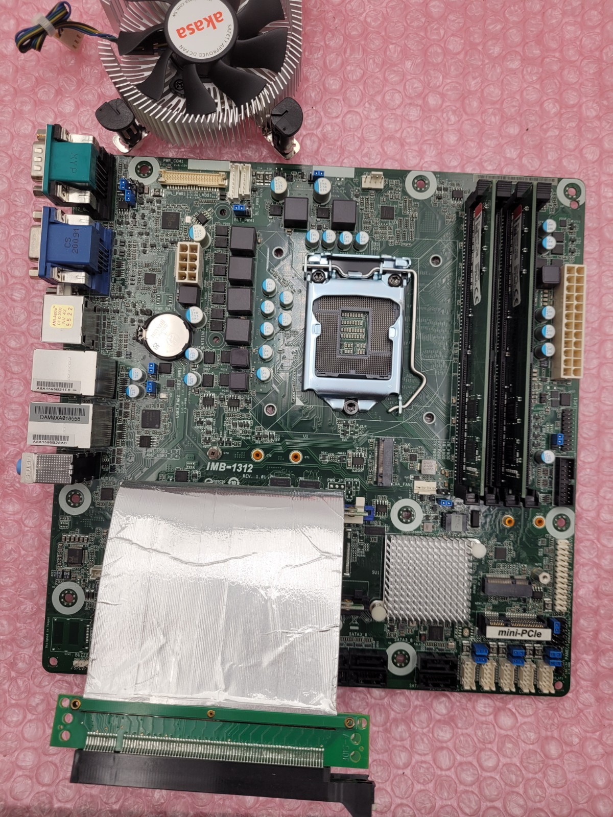 ASRock Industrial IMB-1312 Rev 1.01 Motherboard w/ 8GB DDR4 RAM & Heatsink
