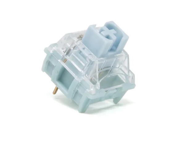 Hand Lubed and Filmed TTC Bluish White V2 Tactile Switches (70Ct)