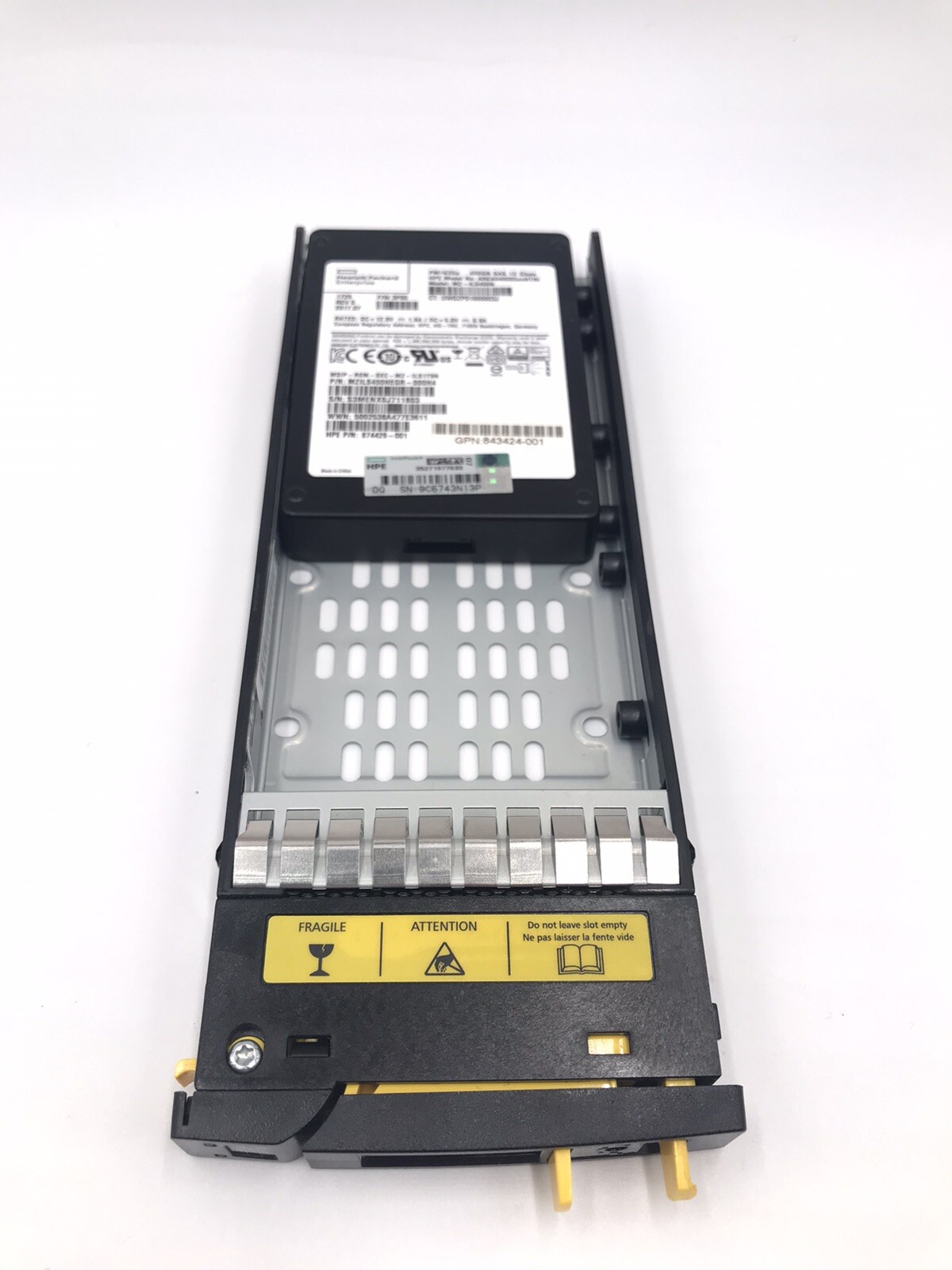 N9Y07A HPE 3PAR STORESERV M6710 400GB SAS 2.5" SSD 879385-001 843424-001 874429