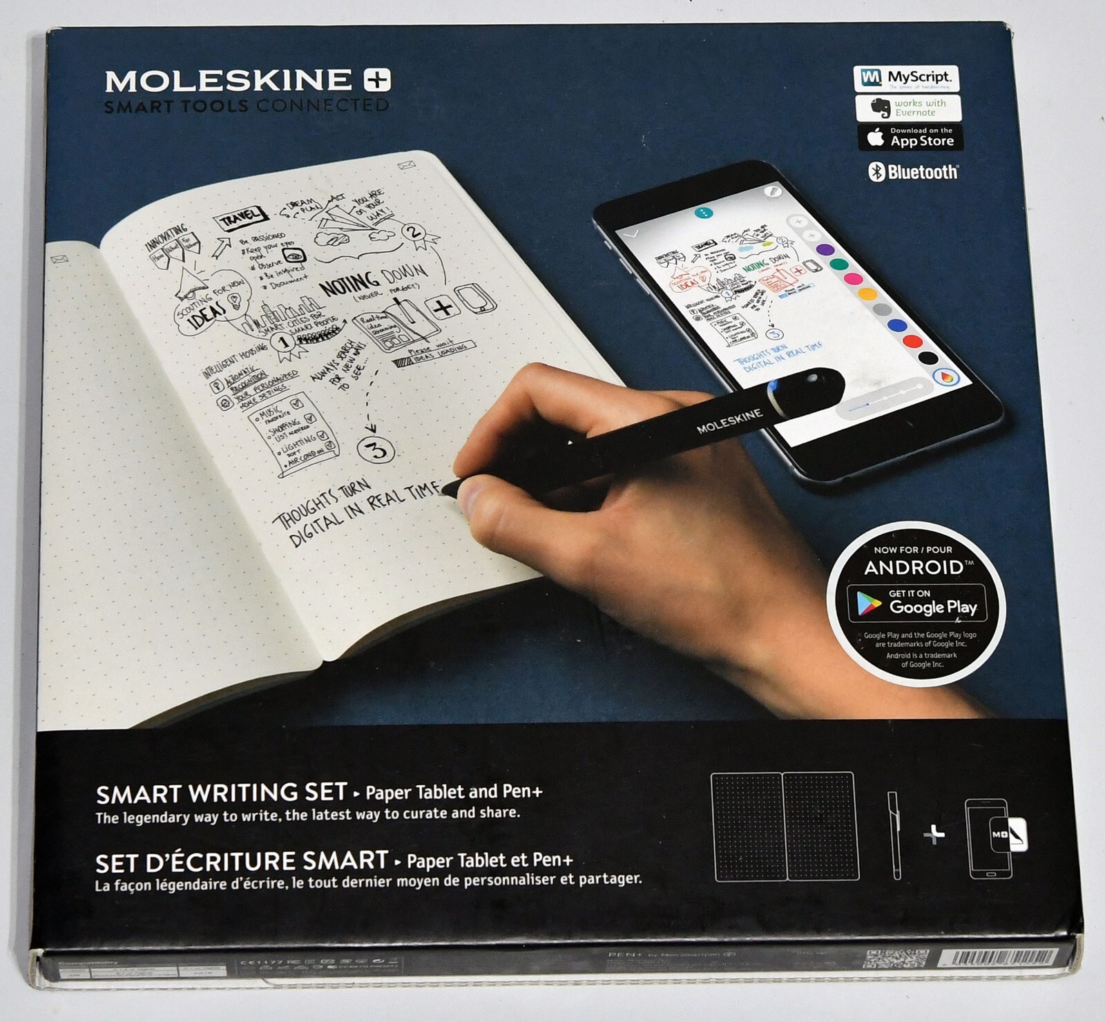 MOLESKINE Smart Writing Set + NWP-F110 Pen + Notebook SEALED NEW.